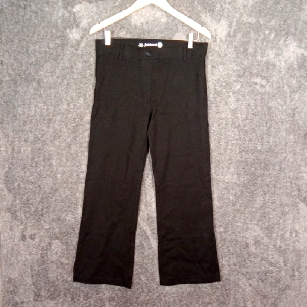 Betabrand Slinky Pullover Career Office Black Pants Womens Large Petite